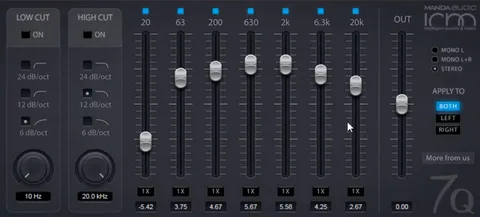 Manda Audio 7Q Plugin Interface